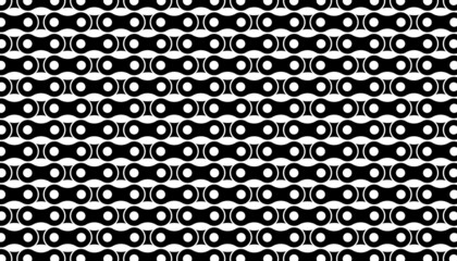 Abstract chain bike pattern background. Black and white wallpaper with chains. Image Illustration. © shamanviiii