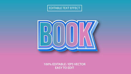 book text effect Premium