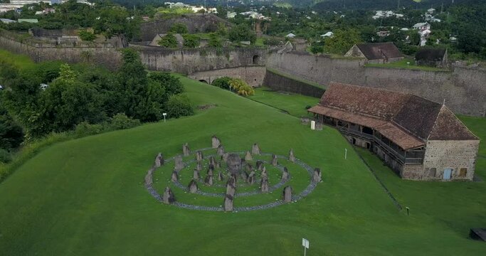 Aerial view of Fort Louis Delgres, Guadeloupe