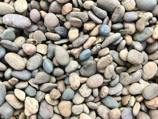 Mix pebbles textured  , Pebbles surface detail.