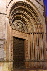 Buildings of Parma at evening: baptistery