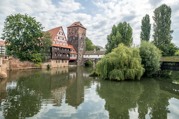 Fototapeta na wymiar Old town of Nürnberg, Germany