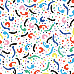 Organic Abstract Shapes Blobs vector Seamless background Texture Pattern