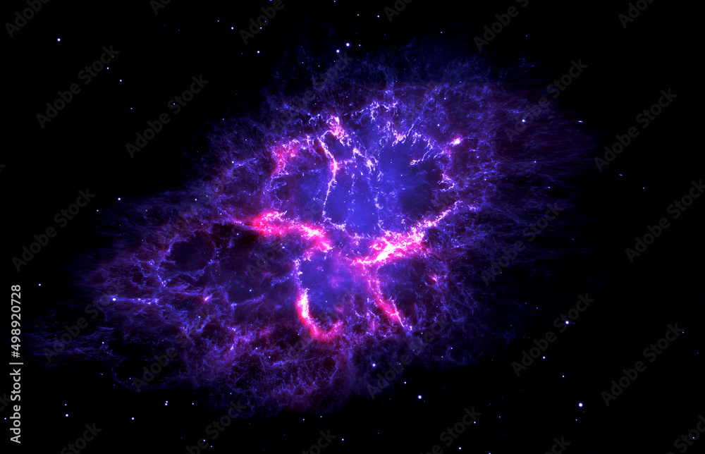 Canvas Prints colorful space background. elements of this image furnished by nasa.