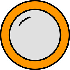 dish outline color icon
