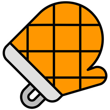 recommend clip art: kitchen glove outline color icon
