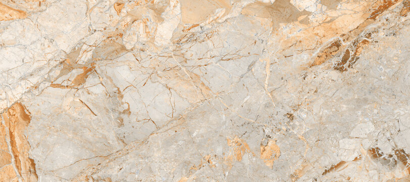 Natural texture of marble with high resolution, glossy slab marble texture of stone for digital wall tiles and floor tiles, granite slab stone ceramic tile, rustic Matt texture of marble. © Delavadiya