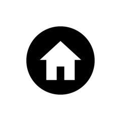 House icon in black round