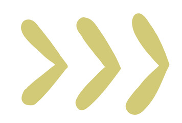 Abstract freeform organic arrow symbol drawing