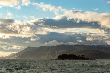 Coast of Adriatic sea in Dalmatia region of Croatia