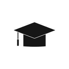 Graduation hat icon for website, presentation
