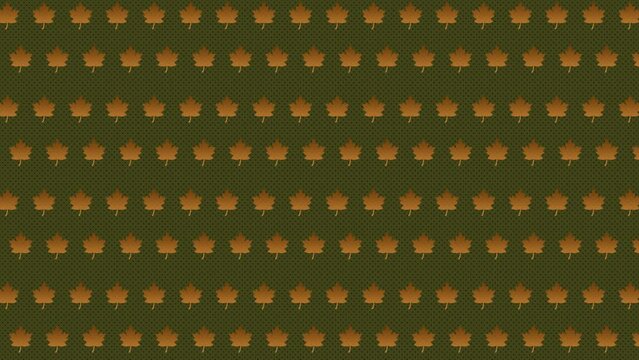 Autumn Leaves Pattern Brich Moving on Screen