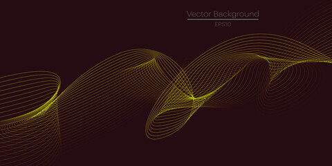 Abstract colorful wave banner background