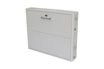 metal shoe cabinet with lock
