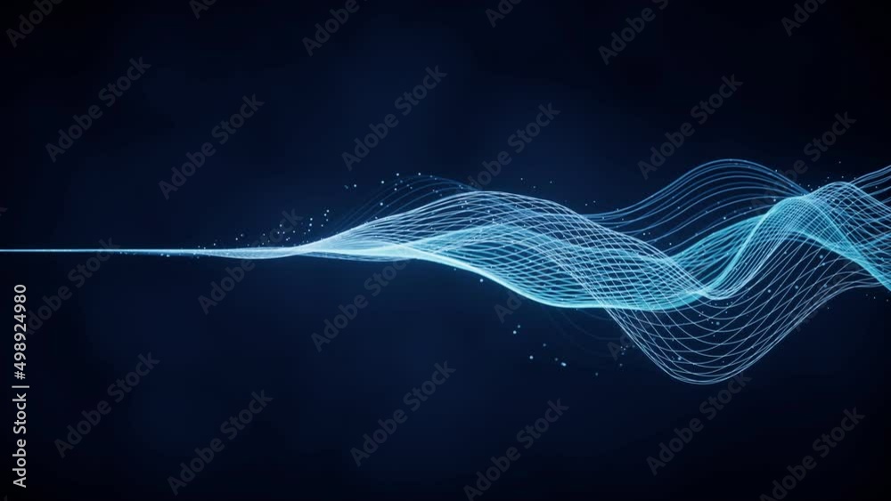 Poster flowing wave lines, curve pattern, 3d rendering.