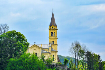 Naklejka premium The Catholic Church in the city of Sighisoara 68