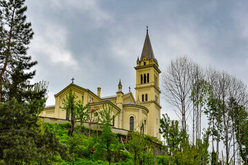 Fototapeta na wymiar The Catholic Church in the city of Sighisoara 57