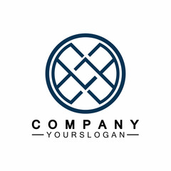 X Letter Logo Template vector icon illustration design