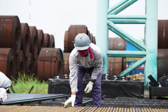 A Drilling Rig Worker. Focus Is On The People