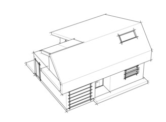 house sketch drawing