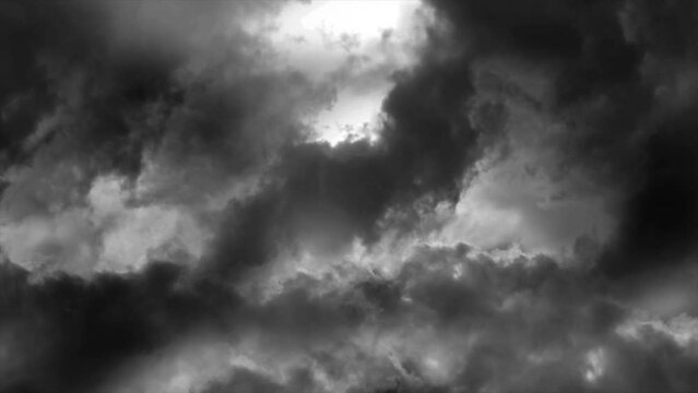 Dark Storm Clouds Background Loop