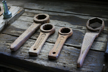old rusty tools