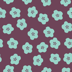 Spring summer botanical seamless pattern