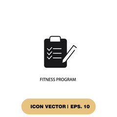fitness program icons  symbol vector elements for infographic web