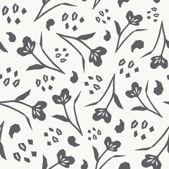Spring summer botanical seamless pattern