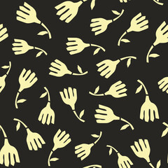 Spring summer botanical seamless pattern