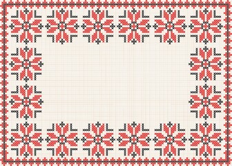 Ukrainian patterns. Sample.