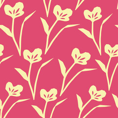 Spring summer botanical seamless pattern