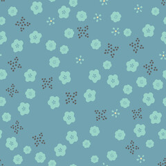 Spring summer botanical seamless pattern