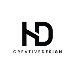 Creative modern letter HD logo design vector