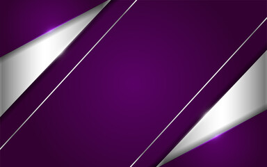 Abstract modern white background combination with line purple glowing