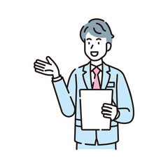 人物イラスト　線画