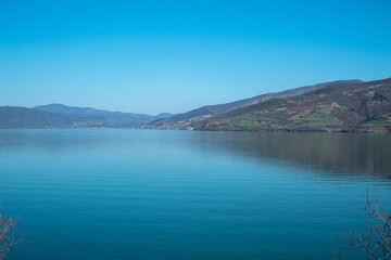 View of the Danube from the banks of Donji Milanovac.