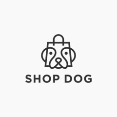 shop dog logo or pet logo