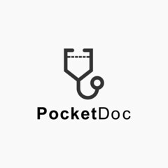 doctor pocket logo or health logo