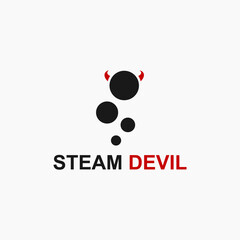 devil circle logo or dot logo