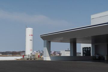 LNG(液化天然ガス)の貯蔵タンク