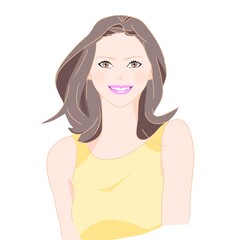 笑顔のステキな健康的な女性