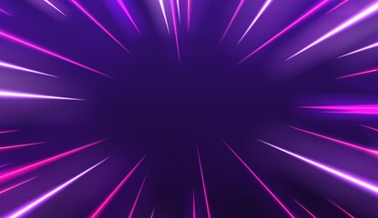 Fototapeta premium Futuristic neon poster. Trendy music banner template. Vector illustration