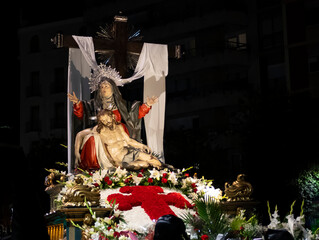 Semana santa Valladolid, talla la quinta angustia de Gregorio Fernandez 1625 durante el miércoles...