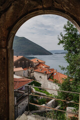 Exciting summer view of Perast town. Wonderful morning scene of Kotor Bay, Montenegro, Europe. Traveling concept background. Beautiful world of Mediterranean countries