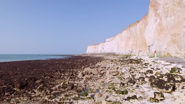 Drone shot of South East Coast Cliffs
