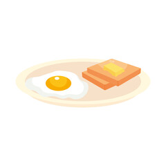 fried egg and toasts