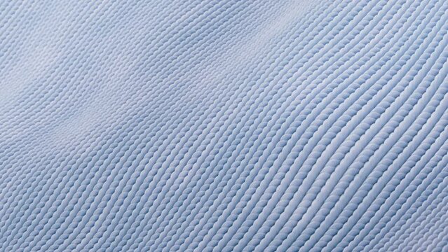 Loop animation of cloth surface with fabric detail, 3d rendering.