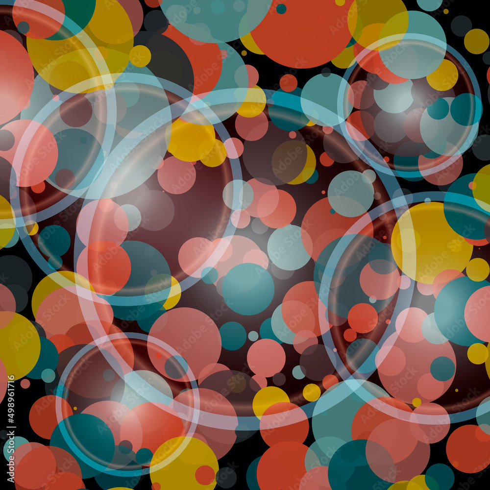 Aufkleber Vector modern design. Circle connection template background