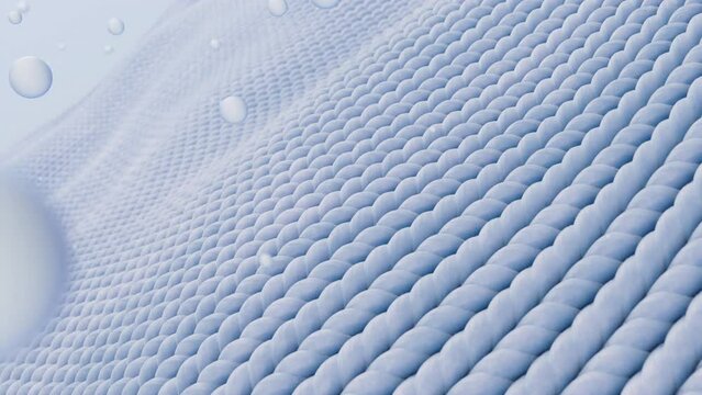 Cloth surface with fabric detail, 3d rendering.